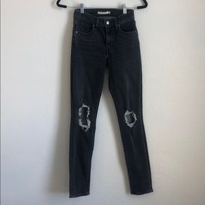 Levi’s dark grey jeans